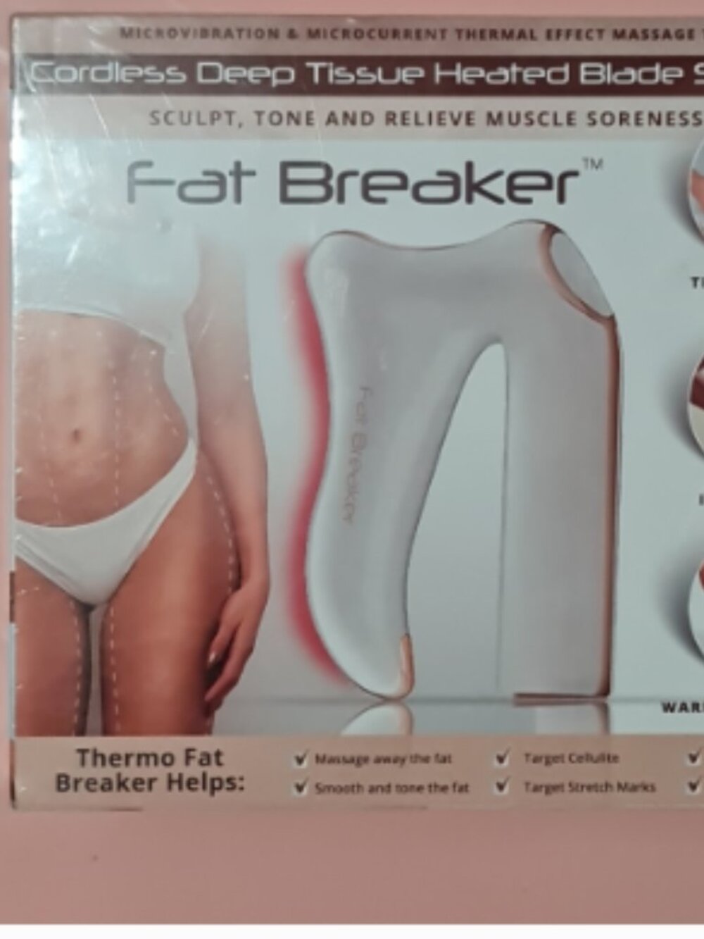 Cordless Deep Tissue Heated Fat Breaker NEW